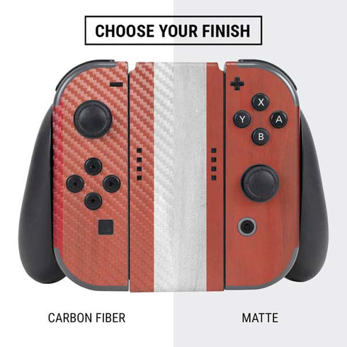 Latvia Flag Distressed Nintendo Switch Bundle Skin